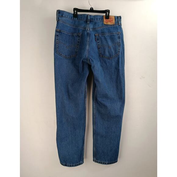 Levi's 550 Men's Relaxed Fit Jeans - Stonewash Blue Size 38 X 32 - Picture 5 of 15